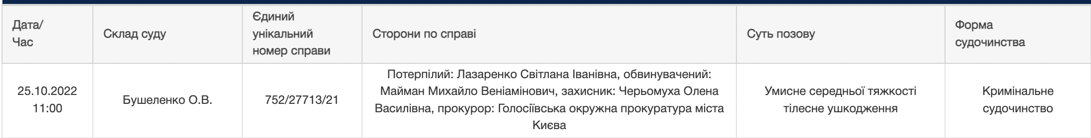 Стало відомо, хто захищатиме ветерана Михайла Маймана, якого затримувала Нацполіція та СБУ, у справі про побиття жінки
